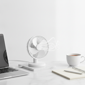Mini ventilateur de bureau filaire USB branche a un ordinateur
