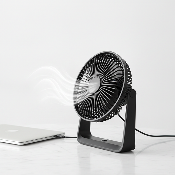 Ventilateur de table USB orientable 360 degres